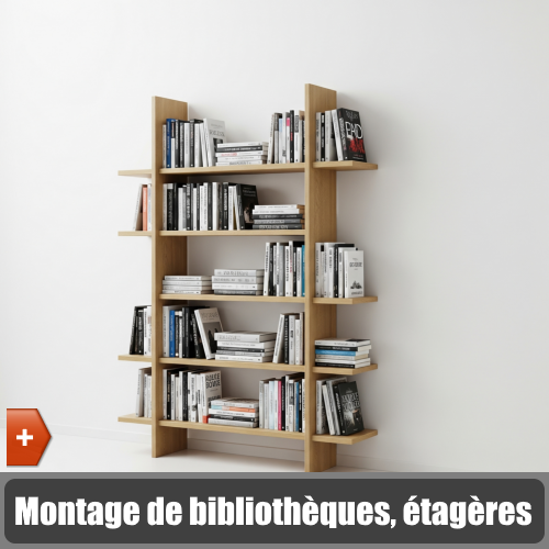 Montage de bibliothèques et étagères - je bricole je jardine