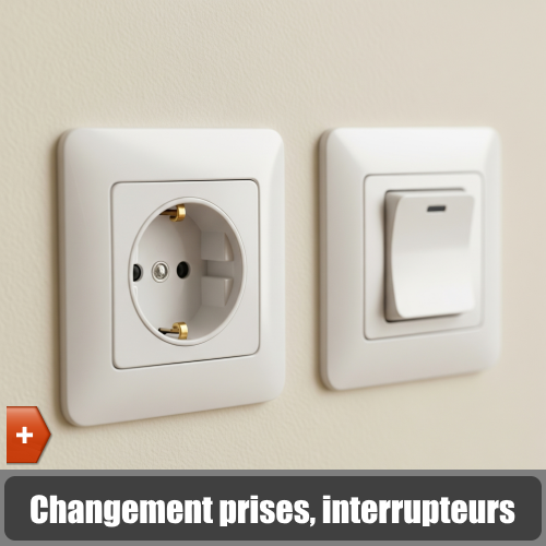 Remplacement de prises et interrupteurs. Installation de détecteurs de fumée - je bricole je jardine