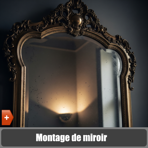 Montage de miroir, fixation de glace - je bricole je jardine