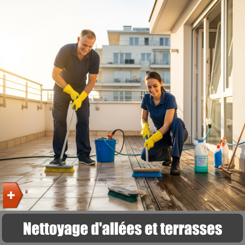 Nettoyage d'allées et terrasses - je bricole je jardine
